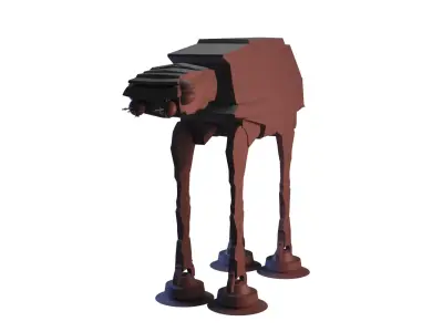 Star wars AT-AT model Low-poly 3D model