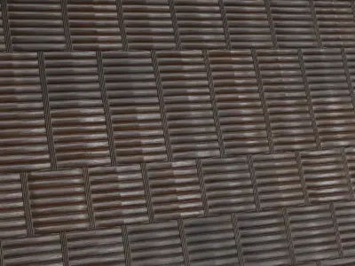 ark Walnut Weave Slatted Wood Panel PBR Seamless Texture