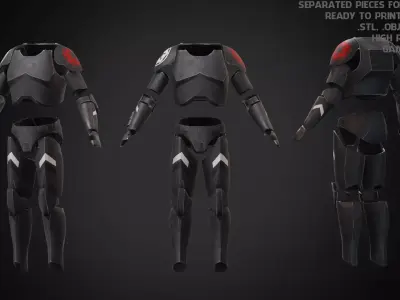 Purge Trooper Armor for Cosplay 3D print model