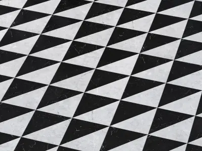 Black and White Tile Flooring 4K - Seamless Texture purchase