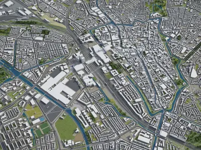 Utrecht Low-poly 3D model