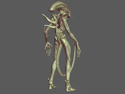Alien Fan Art Evolution 3D print model