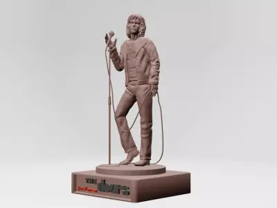 jim morison the doors - 3d printable 3D print model