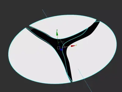 kintsugi coffee table 3D model