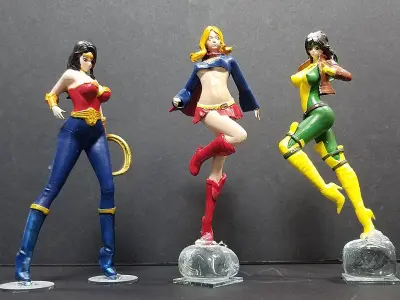 Super Heroine FanArt Set 1 by Takai 3D Model Pack