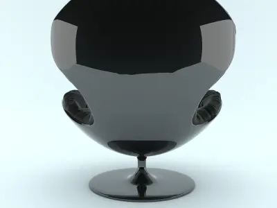 Armchair swivel chair - swivel chair Free 3D model