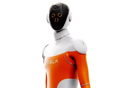 TESLA ROBOT V-2   RIGGED 3D model