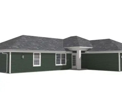 House-027 Low Poly 3D model