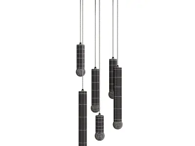 Modern simple pendant light 3D model