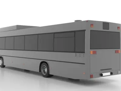 Mercedes-Benz O407 CNG Low Low-poly 3D model