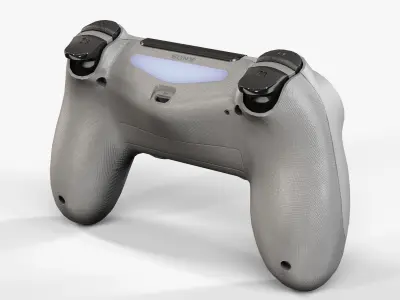 Sony PlayStation 4 Controller Grey 20th Anniversary Edition Low-poly 3D model