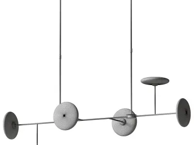 Calvino Large Linear Chandelier - Circa Lighting 3D model