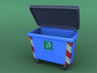 Dumpster Garbage bin 3D model 3D model