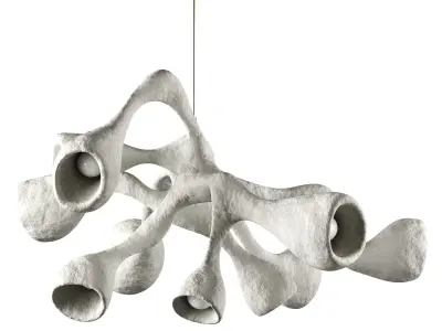 Untitled illuminated sculpture Low-poly 3D model