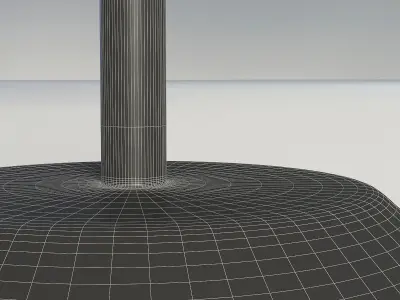 White Fabric Lamps 3D model