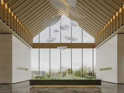 hotel lobby 3D model