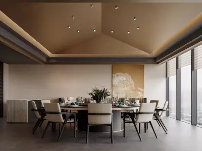        restaurant cafe  interior   3D model
