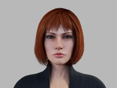 Female Sci Fi Soldier Low-poly 3D model order