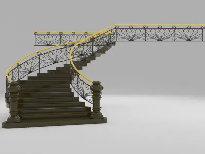 stairs staircase 3D model buy