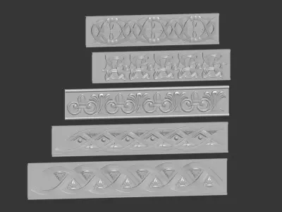 Wood carving 3D model