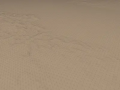 Saudi Arabia topogaphy for NEOM city Low-poly 3D model