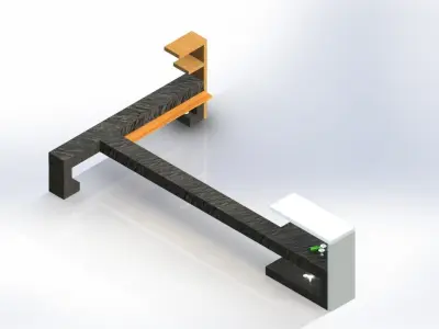 comptoire cafe bar-coffee bar counter 3D model