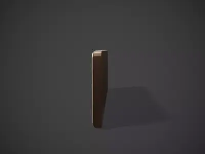 Nameplate 02 Low-poly 3D model