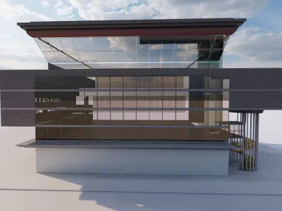 Futuristic Skyscraper-Building office-Modern office 3D model