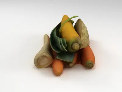 Mirepoix Soup Greens 3D model