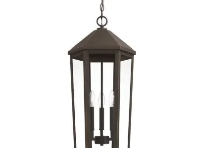 Ariyelle Outdoor Hanging Lantern - 2 Colour 3D model