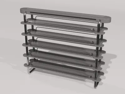 SCI-FI LAB SHELF 3D model