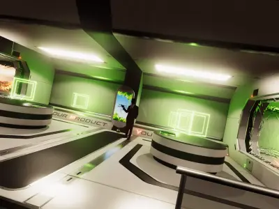 3D Showroom Level Kit Vol 26 Low-poly 3D model