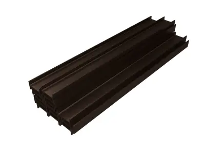Stacked I Beam v1 007 Low-poly 3D model