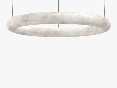 Alabaster Oslo Cable Pendant Light PBR 3D model