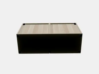 BESTA Shelf unit with doors 16 Low-poly 3D model