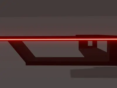 L shaped table 3D model