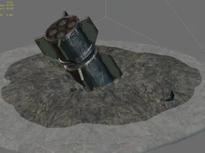 Missile-pit 01 3D model