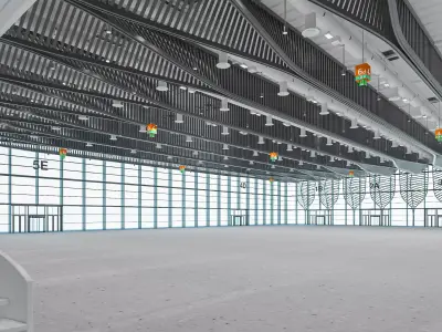 Exhibition Hall interior 11 3D model