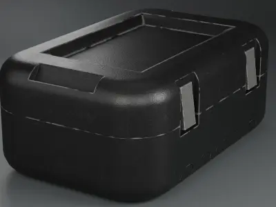 Scifi Box Low-poly 3D model