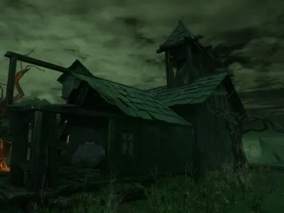 Wooden Building Kit Low-poly 3D model