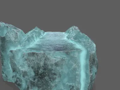 Ice Stairs Low-poly 3D model