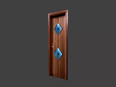 door  12 different doors Low-poly 3D model