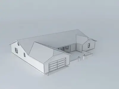 Modern House Free 3D model 4