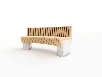 Modular benches 01 3D model