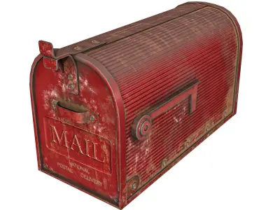 Mailbox Low-poly 3D model buy