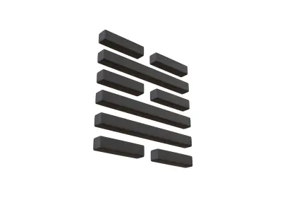 I Ching Hexagrams 48 jing v1 001 Low-poly 3D model