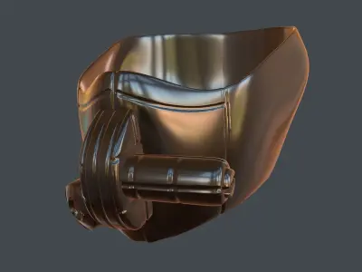 gas mask helmet scifi high poly 3d printable  3D model
