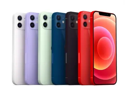 iPhone 12 All Colors 3D model