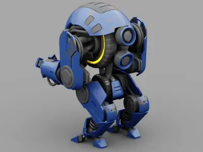 NEMO Fighter rigged character 3D model