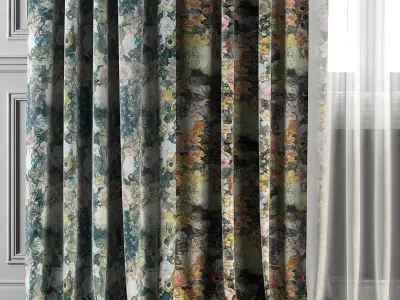 Curtain Set 98 3D model